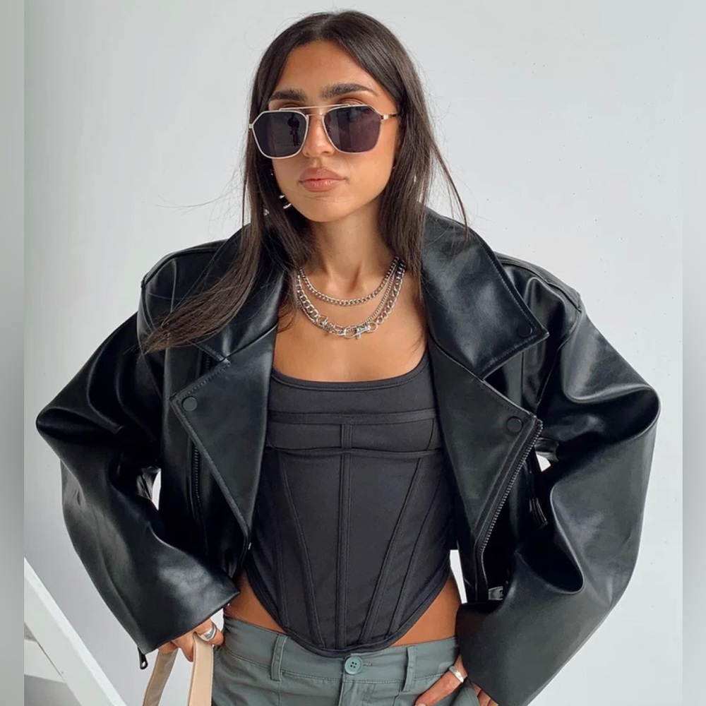 NWT Lioness Satan Island Leather Jacket